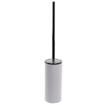 Gedy AC33 Free Standing Toilet Brush Holder Made From Faux Leather Available in Three Finishes